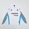 Mens Real Madrid 2003/04 1/4 Zip Sweatshirt Retro Style