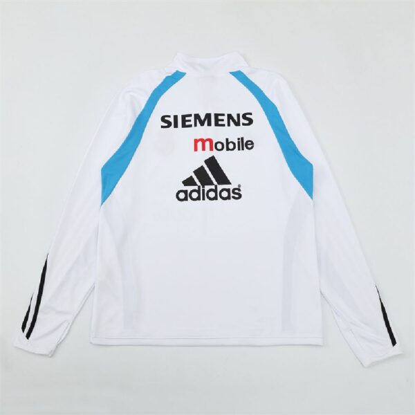 Unisex Real Madrid 2003/04 1/4 Zip Sweatshirt Retro Style - Image 2