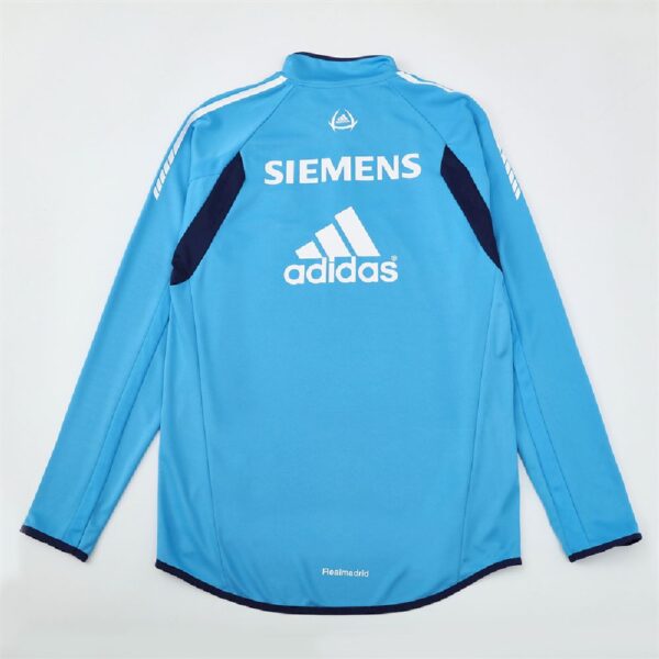 Unisex Real Madrid 2005/06 1/4 Zip Sweatshirt Retro Style - Image 2