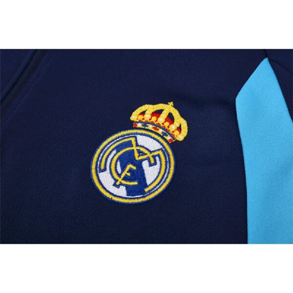 Unisex Real Madrid 2005/06 1/4 Zip Sweatshirt Retro Style - Image 8