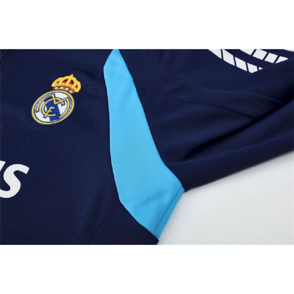 Unisex Real Madrid 2005/06 1/4 Zip Sweatshirt Retro Style - Image 5