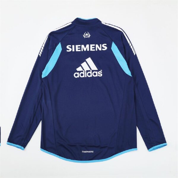 Unisex Real Madrid 2005/06 1/4 Zip Sweatshirt Retro Style - Image 2