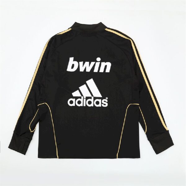Unisex Real Madrid 2011/12 1/4 Zip Sweatshirt Retro Style - Image 2