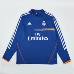 Unisex Real Madrid 2013/14 1/4 Zip Sweatshirt Retro Style