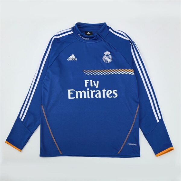 Unisex Real Madrid 2013/14 1/4 Zip Sweatshirt Retro Style