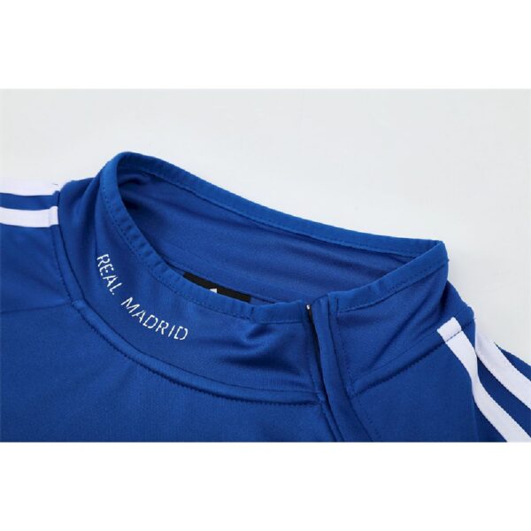 Unisex Real Madrid 2013/14 1/4 Zip Sweatshirt Retro Style - Image 6
