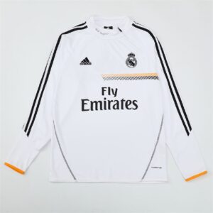 Unisex Real Madrid 2013/14 1/4 Zip Sweatshirt Retro Style