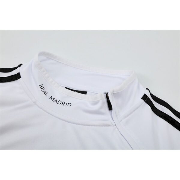 Unisex Real Madrid 2013/14 1/4 Zip Sweatshirt Retro Style - Image 9