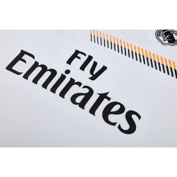 Unisex Real Madrid 2013/14 1/4 Zip Sweatshirt Retro Style - Image 3
