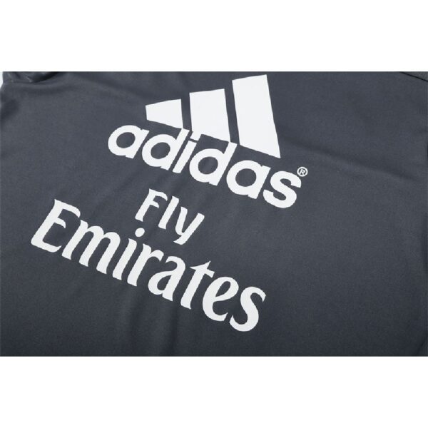 Unisex Real Madrid 2015/16 1/4 Zip Sweatshirt Retro Style - Image 7