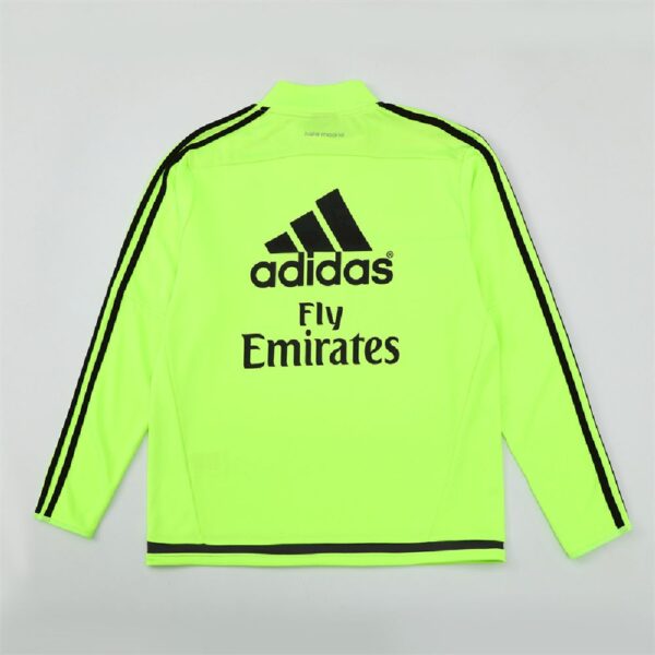 Unisex Real Madrid 2015/16 1/4 Zip Sweatshirt Retro Style - Image 2
