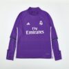 Mens Real Madrid 2016/17 1/4 Zip Sweatshirt Retro Style