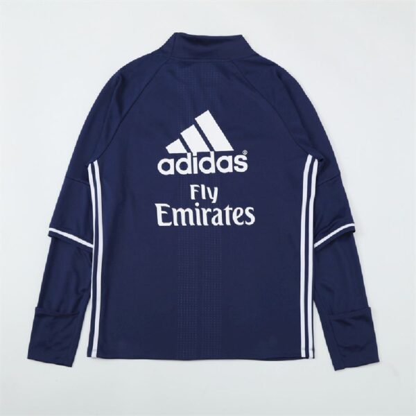 Unisex Real Madrid 2016/17 1/4 Zip Sweatshirt Retro Style - Image 2
