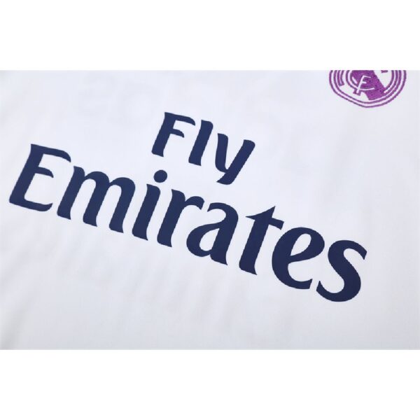 Unisex Real Madrid 2016/17 1/4 Zip Sweatshirt Retro Style - Image 4