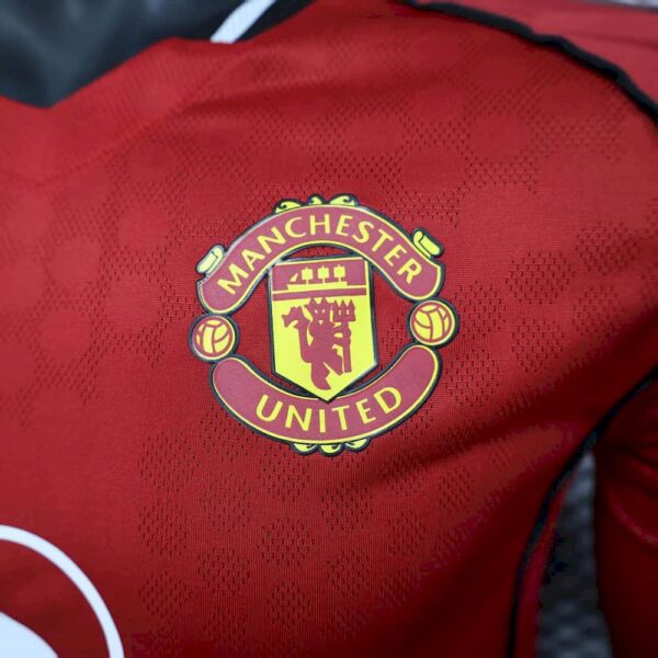 Manchester United 2025/26 Home Long Sleeve Jersey Player Version - Immagine 3