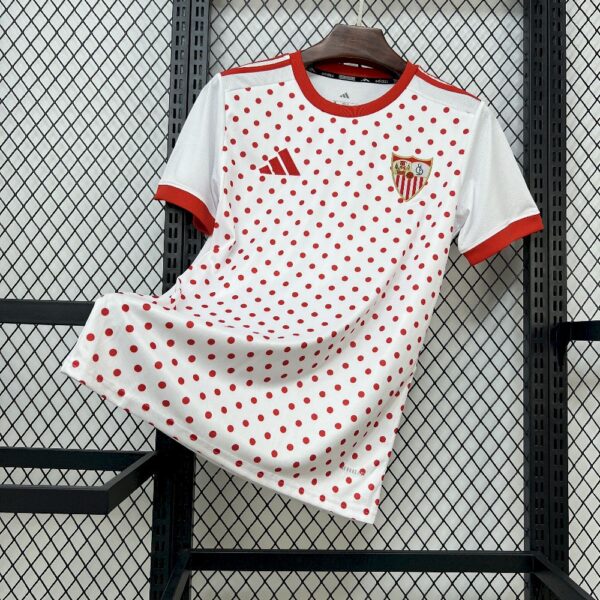 Sevilla Fc 2025/26 White Prematch T-Shirt Jersey
