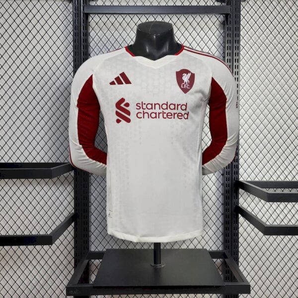 Maglia a maniche lunghe Liverpool 2025/26 Away Versione Giocatore