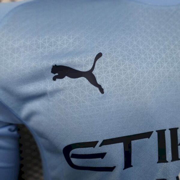 Manchester City 2025/26 Home Long Sleeve Jersey Player Version - Image 6