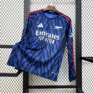 Mens Arsenal 2025/26 Away Long Sleeve Jersey
