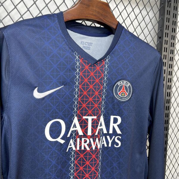 Mens Paris Saint-Germain 2025/26 Home Long Sleeve Jersey - Image 3