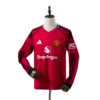 Mens Manchester United 2025/26 Home Long Sleeve Jersey